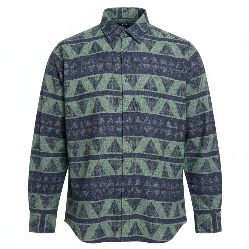 پیراهن آستین بلند یقه دکمه دار مردانه مدل گریلین