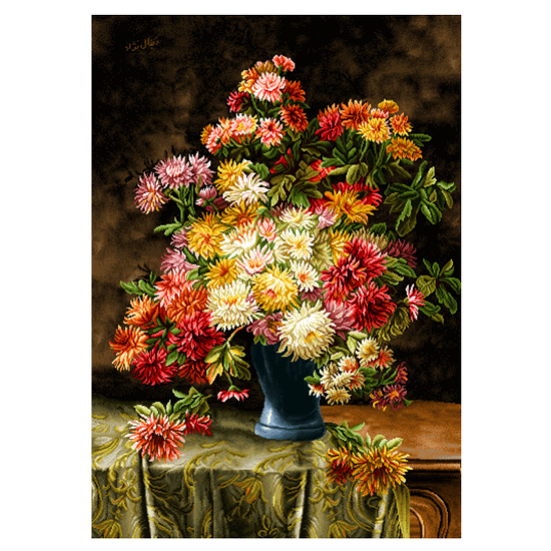 نخ و نقشه تابلوفرش مدل 25234