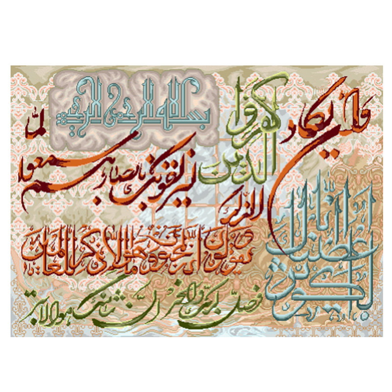 نخ و نقشه تابلوفرش مدل 22231