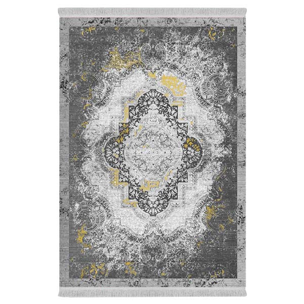 فرش پارچه‌ای دفه مدل فرشینه طرح مدرن کد 72