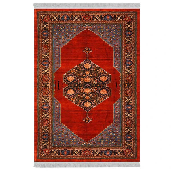 فرش پارچه‌ای دفه مدل فرشینه طرح مدرن کد 515