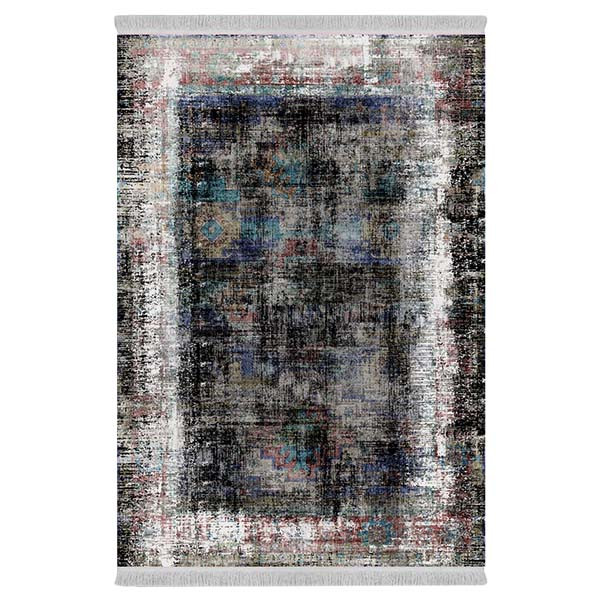 فرش پارچه‌ای دفه مدل فرشینه طرح مدرن کد 187