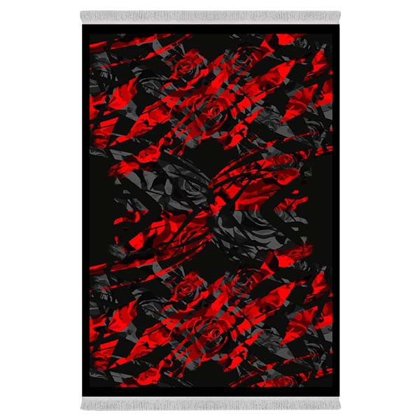 فرش پارچه‌ای دفه مدل فرشینه طرح مدرن کد 183