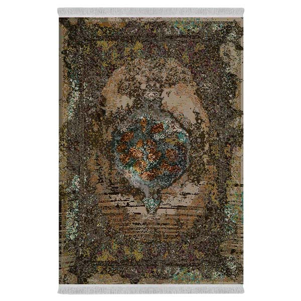 فرش پارچه‌ای دفه مدل فرشینه طرح مدرن کد 186