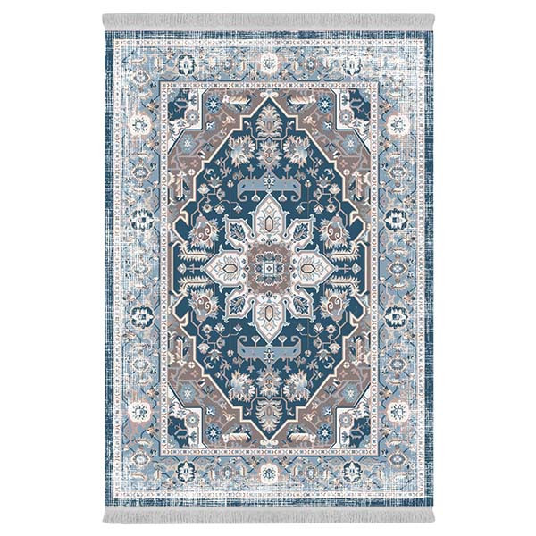 فرش پارچه‌ای دفه مدل فرشینه طرح مدرن کد 395