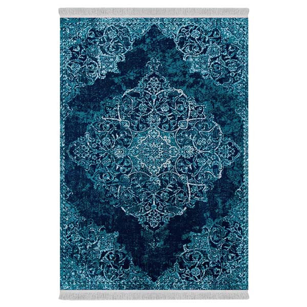 فرش پارچه‌ای دفه مدل فرشینه طرح مدرن کد 387