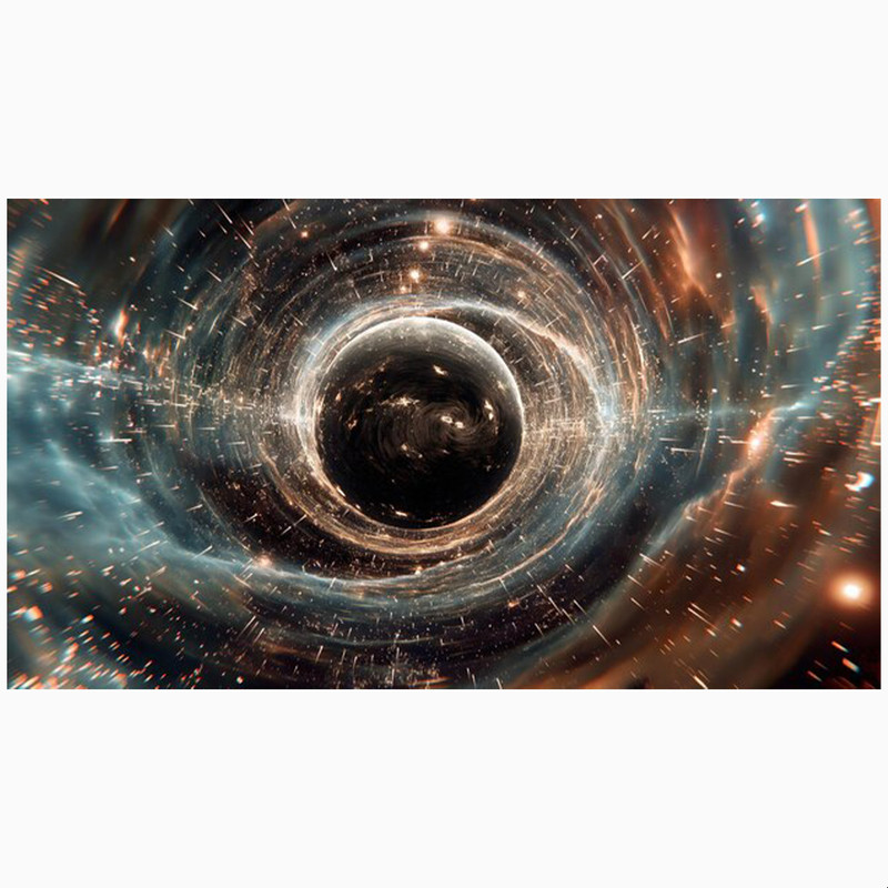 فرش پارچه‌ای مدل فرشینه طرح کهکشان مارپیچ کد AR3058827