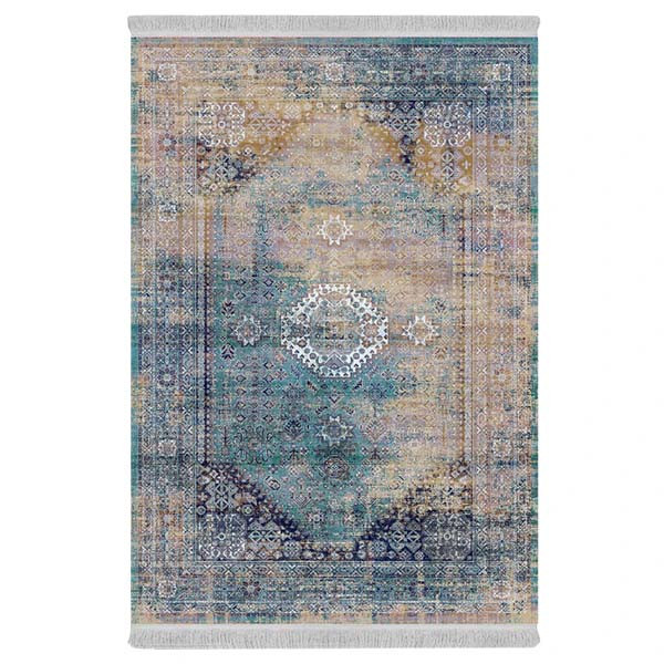 فرش پارچه‌ای دفه مدل فرشینه طرح مدرن کد 760