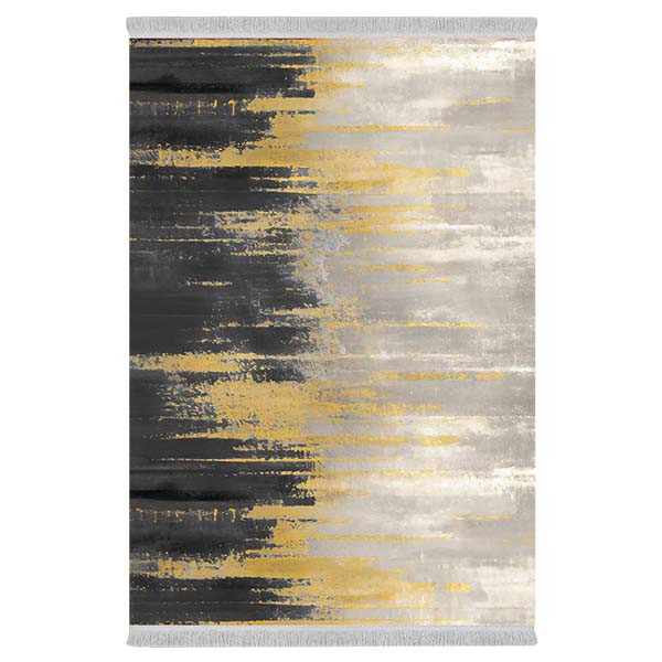 فرش پارچه‌ای دفه مدل فرشینه طرح مدرن کد 411