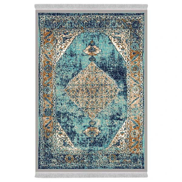 فرش پارچه‌ای دفه مدل فرشینه طرح مدرن کد 424