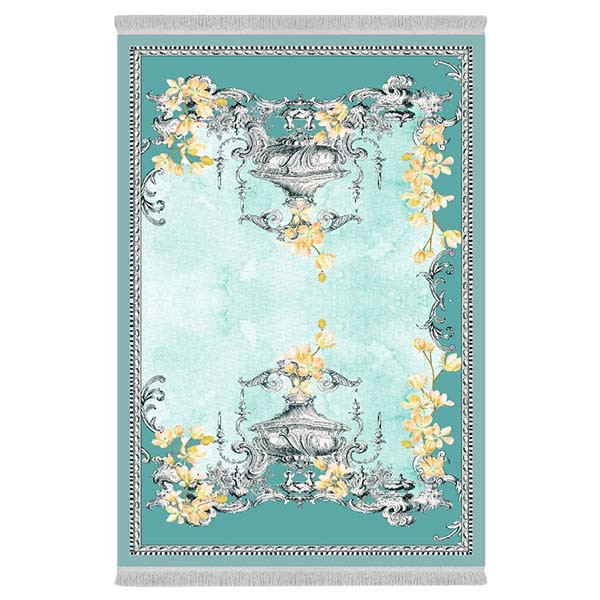 فرش پارچه‌ای دفه مدل فرشینه طرح مدرن کد 368