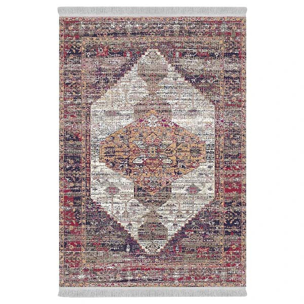 فرش پارچه‌ای دفه مدل فرشینه طرح مدرن کد 496