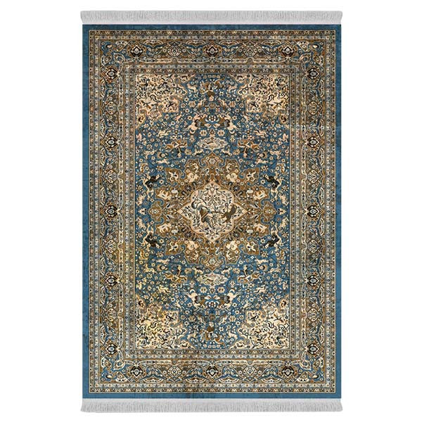 فرش پارچه‌ای دفه مدل فرشینه طرح مدرن کد 489