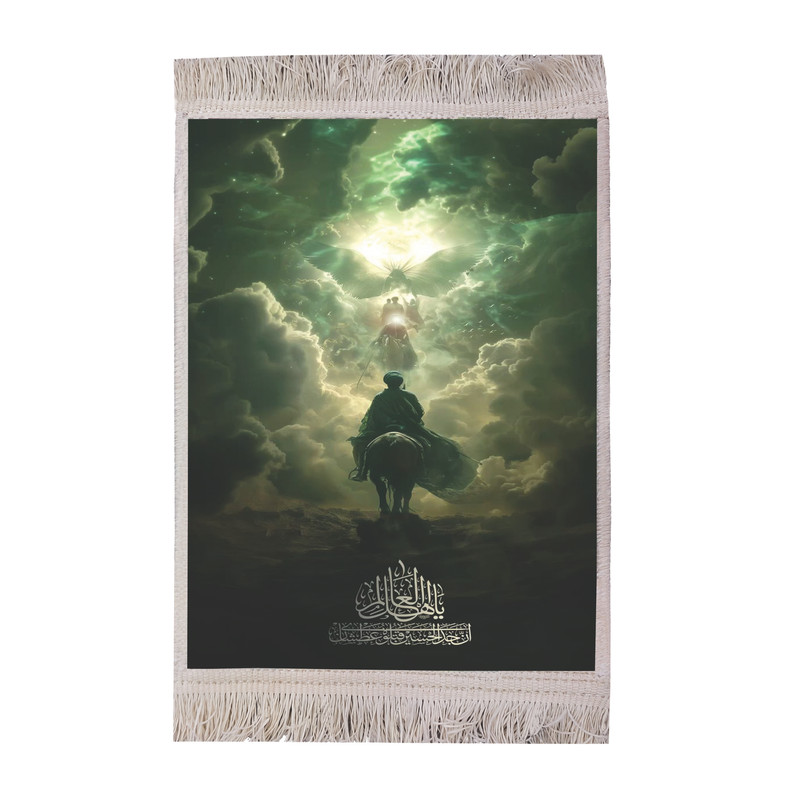 تابلو فرش ماشینی طرح مذهبی امام حسین (ع) کد FR117