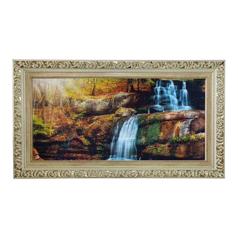 تابلو فرش ماشینی طرح دستبافت مدل آبشار کد 8034
