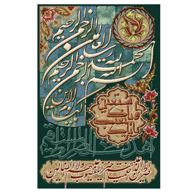 نخ و نقشه تابلوفرش مدل 22252