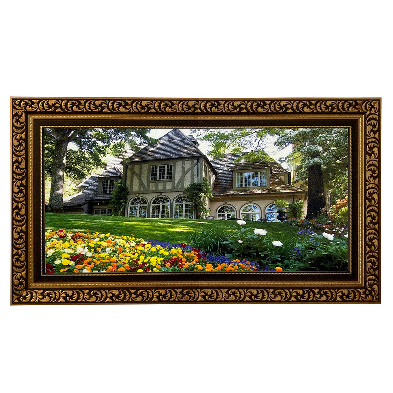 تابلو فرش ماشینی مدل خانه ویلایی کد 7455