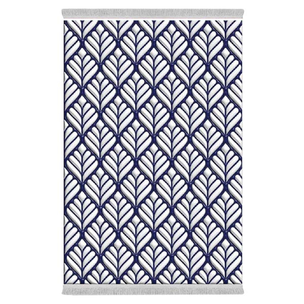 فرش پارچه‌ای دفه مدل فرشینه طرح فانتزی کد 8060