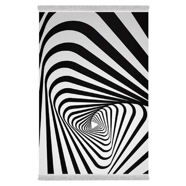 فرش پارچه‌ای دفه مدل فرشینه طرح فانتزی کد 8076