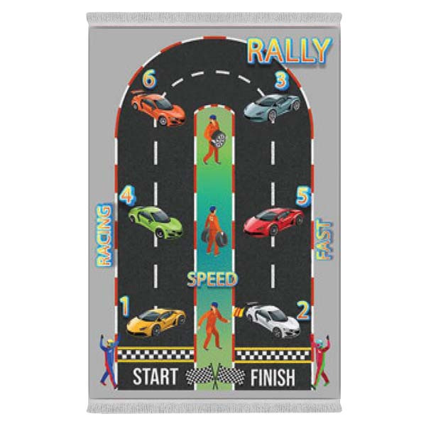 فرش پارچه‌ای دفه مدل فرشینه طرح فانتزی کد 8123