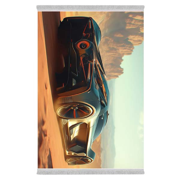 فرش پارچه‌ای دفه مدل فرشینه طرح فانتزی کد 8209