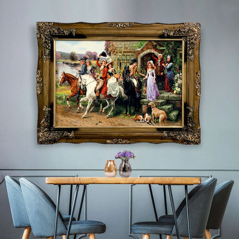 تابلو فرش ماشینی طرح بدرقه کد ۷۱۷۷