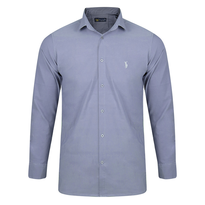 پیراهن آستین بلند یقه برگردان مردانه مدل 826