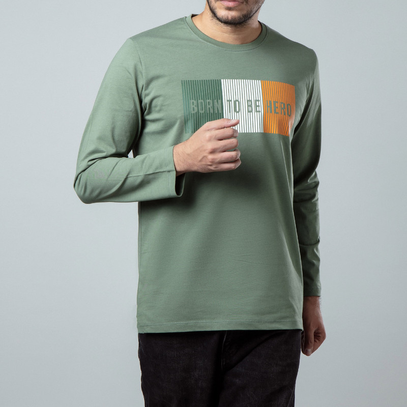 تی شرت آستین بلند مردانه باینت مدل 562-3