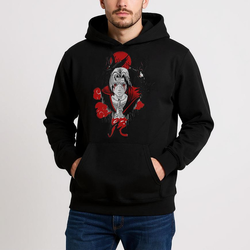 هودی مردانه مدل انیمه ای ناراتو شخصیت ایتاچی