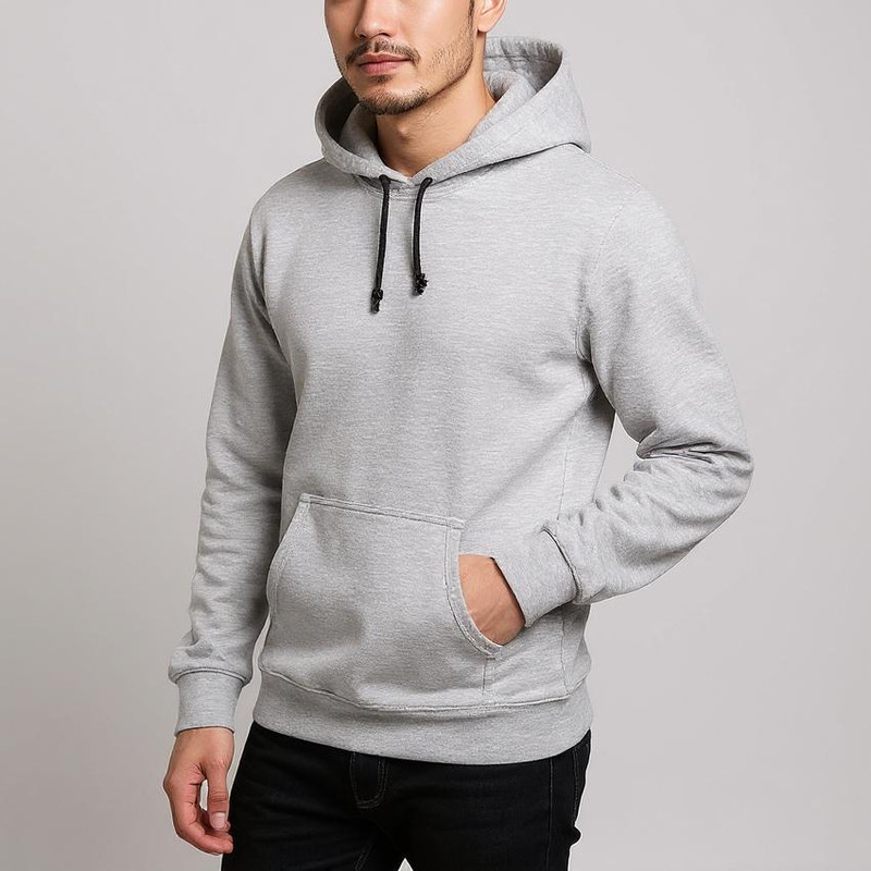 هودی مردانه مدل ملانژ کد S1