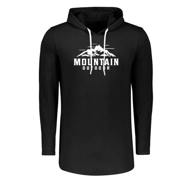 تی شرت کلاهدار آستین بلند مردانه مدل MOL کد 5987