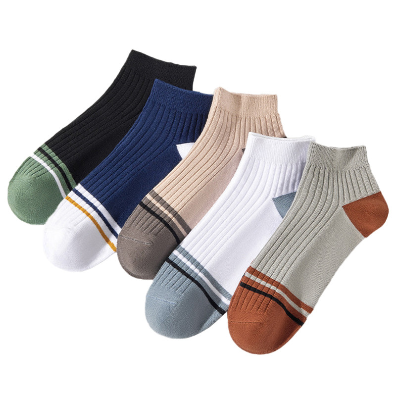 جوراب ساق کوتاه مردانه مدل Classic-Colorful بسته 5 عددی