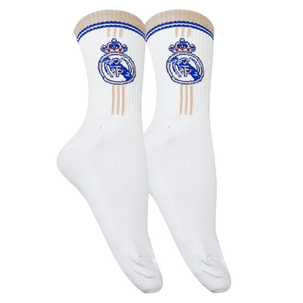 جوراب ورزشی ساق بلند مردانه تن پوش هنگامه مدل کش اسپرت رئال مادرید کد M44