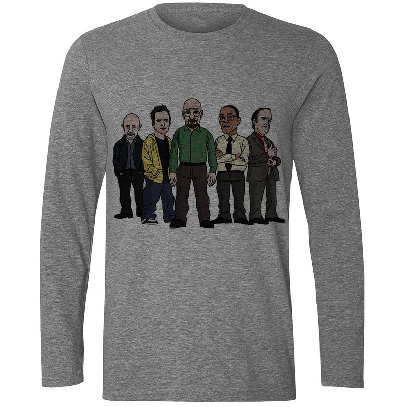 تیشرت آستین بلند مردانه مدل برکینگ بد W35