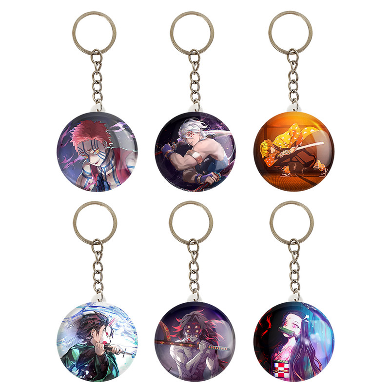 جاکلیدی خندالو مدل انیمه شیطان کش کد 458B مجموعه 6 عددی