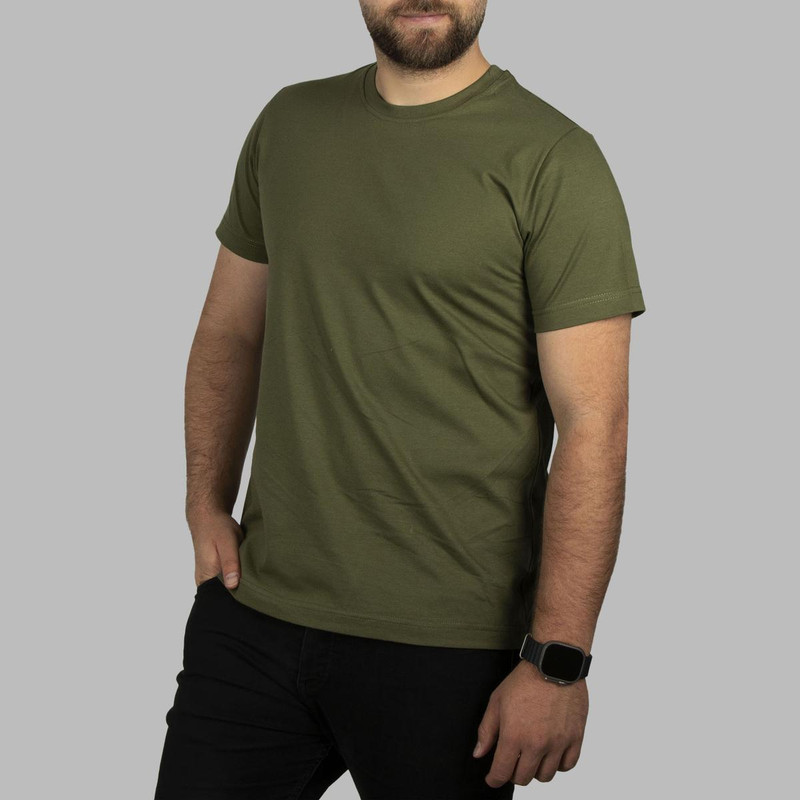 تی شرت آستین کوتاه مردانه آریان نخ باف مدل 1812