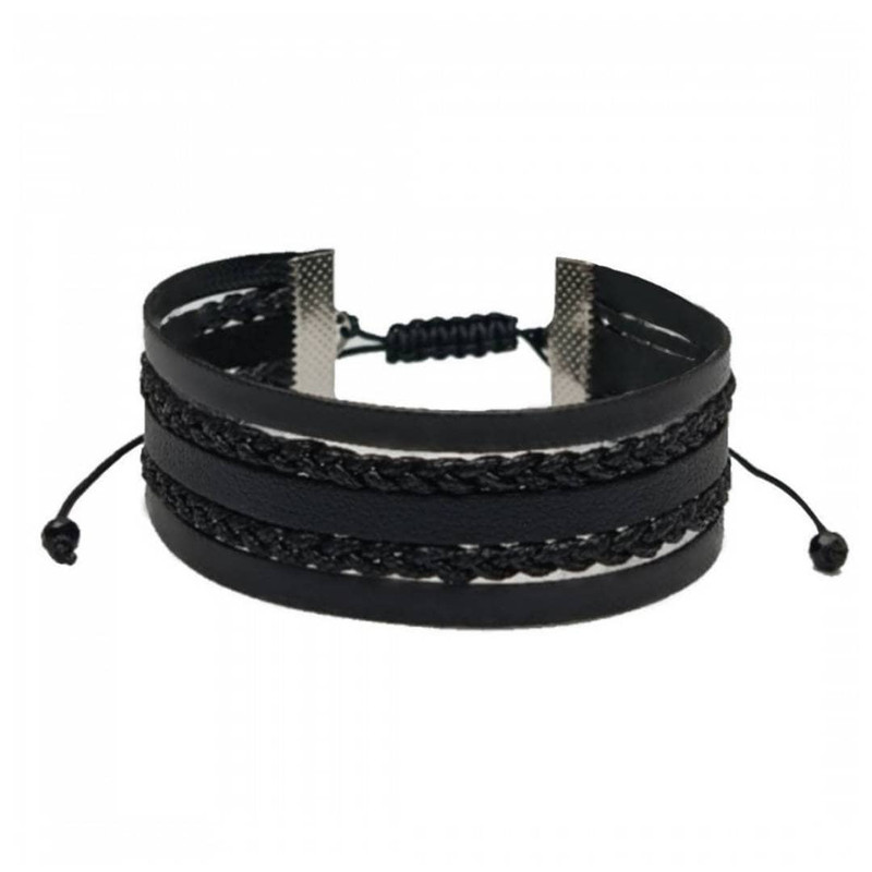 دستبند مردانه مدل چرمی