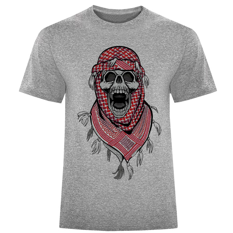 تیشرت آستین کوتاه مردانه طرح اسکلت کد W397