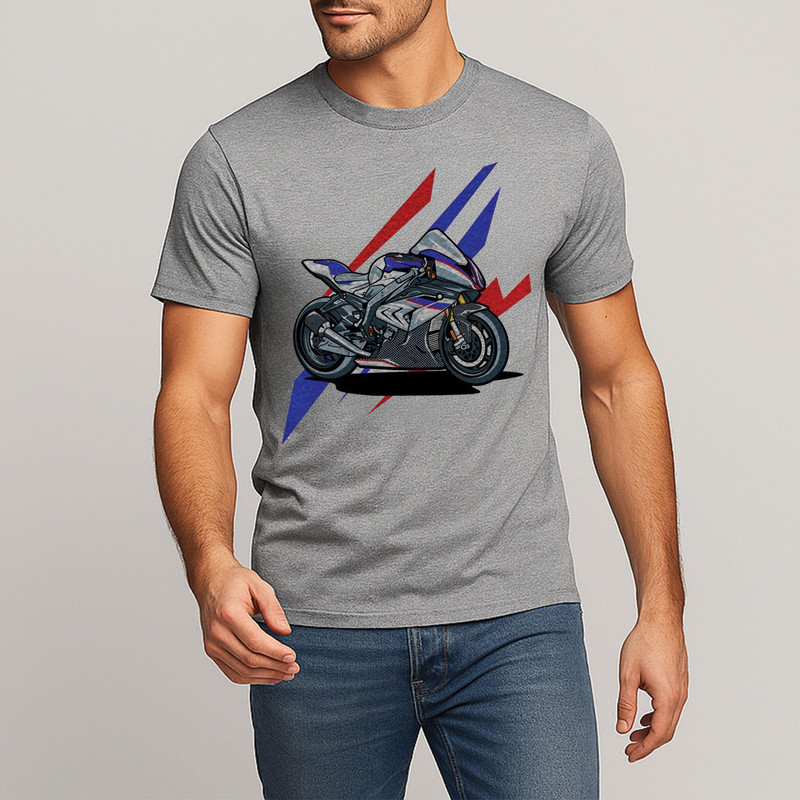 تی شرت آستین کوتاه مردانه مدل موتور A158