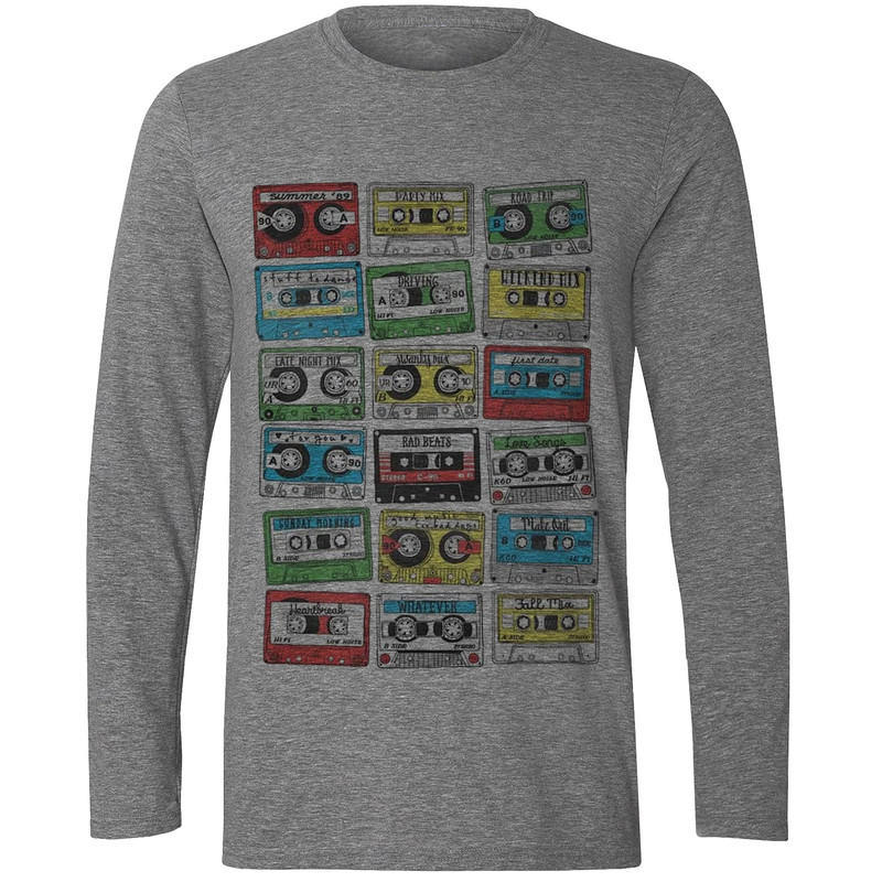 تیشرت آستین بلند مردانه مدل نوار W6