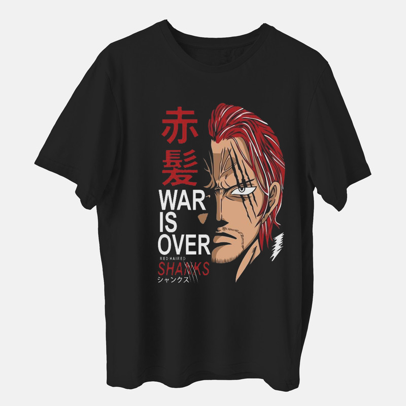 تی شرت آستین کوتاه مردانه مدل انیمه وان پیس شخصیت شنکس کد anm380