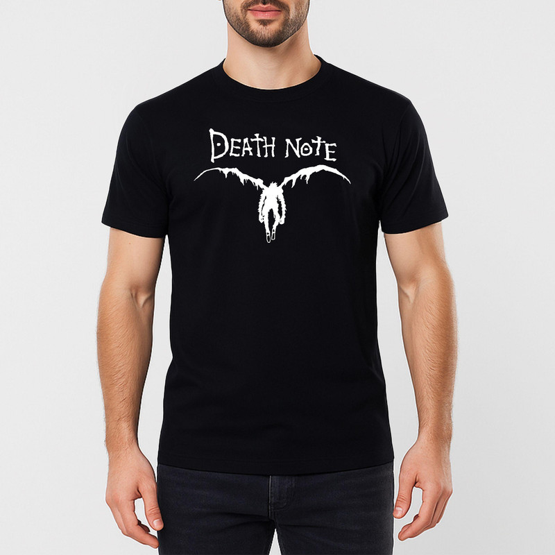تی شرت آستین کوتاه مردانه مدل DEATH NOTE کد b087