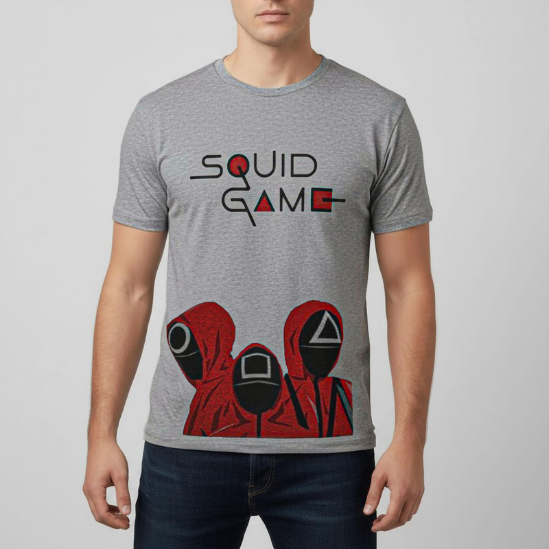 تی شرت آستین کوتاه مردانه مدل بازی مرکب F1097