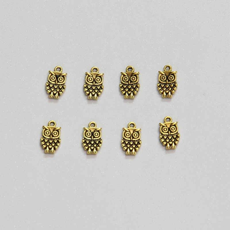 آویز دستبند طرح جغد کد HN1610 بسته 8 عددی