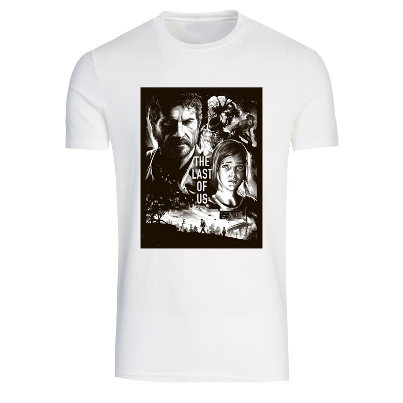 تیشرت آستین کوتاه مردانه طرح last of us کد A459