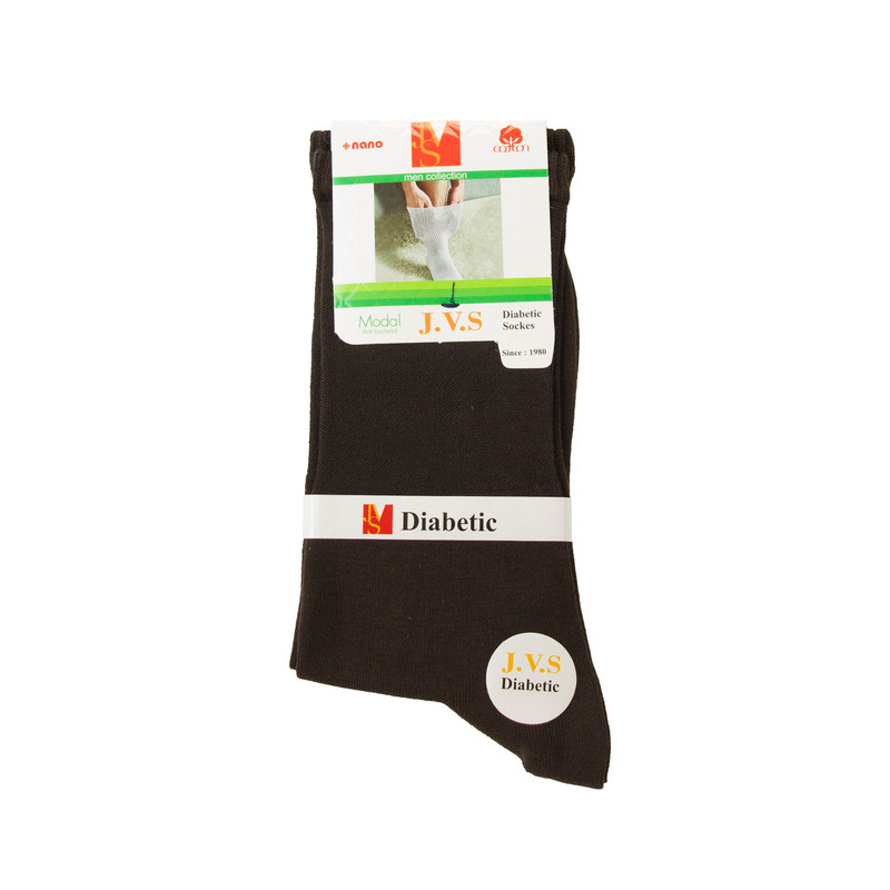 جوراب ساق بلند مردانه مدل دیابتی مودال آنتی باکتریال