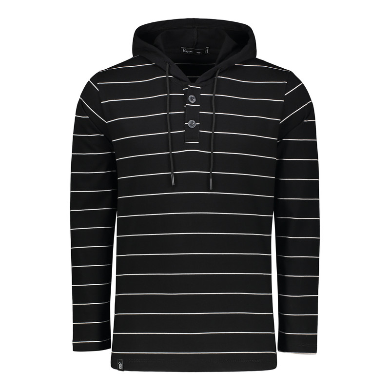 تی‌شرت کلاه‌دار آستین بلند مردانه باینت مدل 830-1