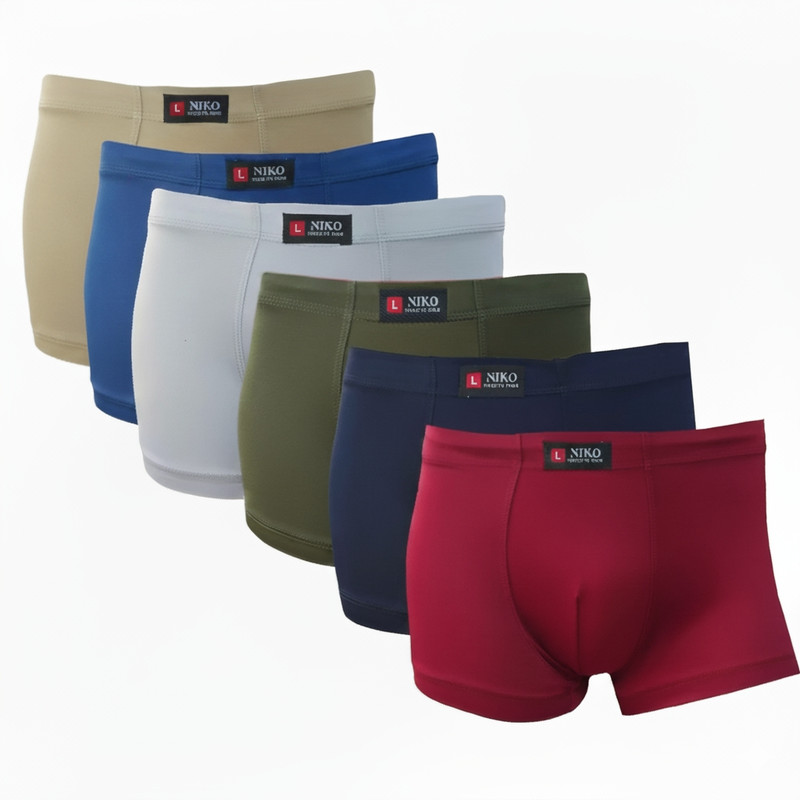 شورت نیم‌پا مردانه نیکو مدل 701 مجموعه 6 عددی