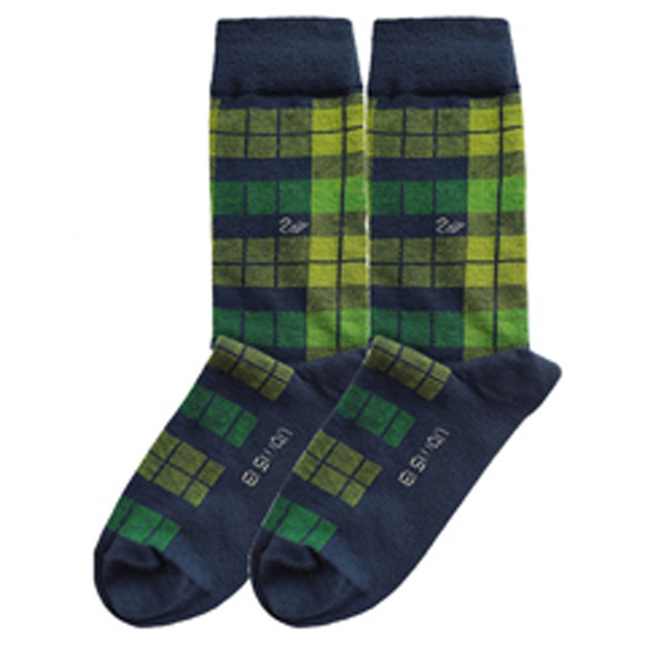 جوراب ساق بلند مردانه ال سون مدل چهارخانه کد PH615.51