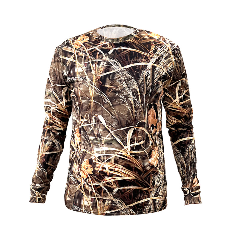 تی شرت آستین بلند مردانه مدل استتار نیزار